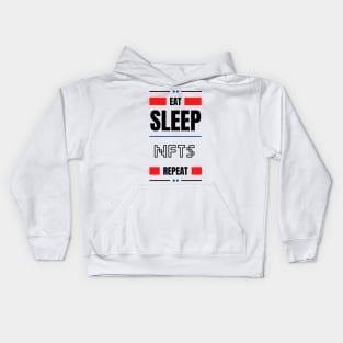 Eat Sleep Nfts Repeat Kids Hoodie